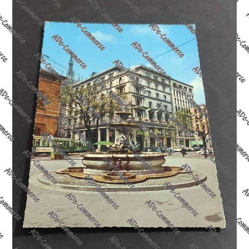Cartolina milano piazza - milano,