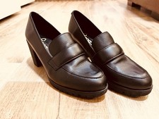 Scarpe Mocassini YOKONO in pelle con tacco e plateau a carro armato taglia 38