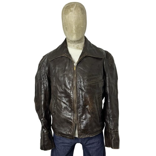 Giacca pelle vintage - , anni