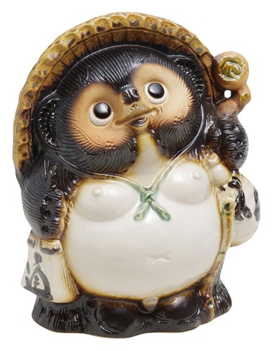 Shigaraki ware lucky tanuki - shigaraki,