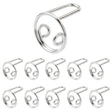 10x Anello Unghie Ottone Argento Anello Unghie Metallo per Decorazione Nail Art Gioielli Regalo