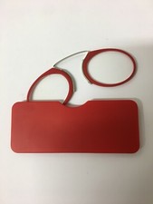 OCCHIALE OCCHIALI DA LETTURA VICINO NASO PINCE NEZ ROSSI RED READING GLASSES    