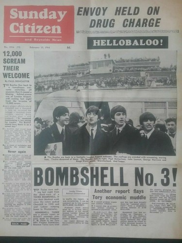 The beatles newspaper pages - the,