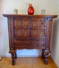 Mobile bar da sala antico in legno anni 70