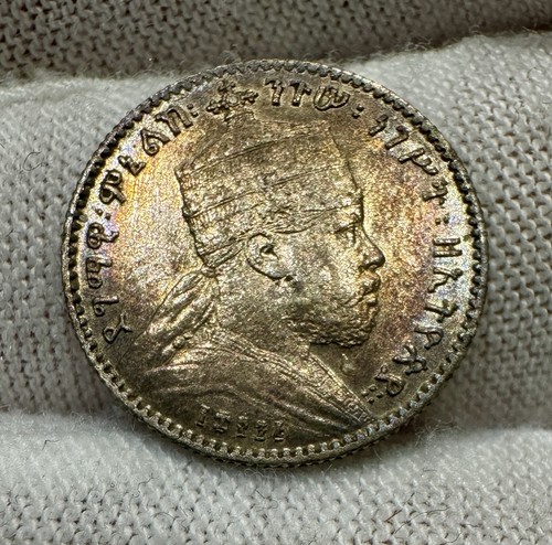 Argento 1889 etiopia gersh - 1889,