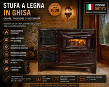 Stufa legna ghisa - stufa, in
