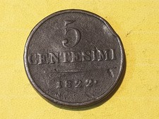 Moneta Regno Lombardo Veneto 5 Cent. 1822 M (MNF27)