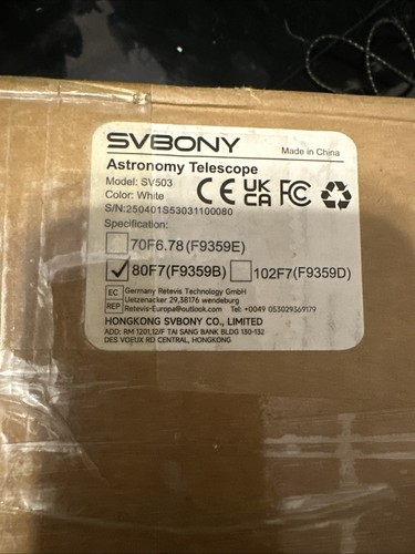 Svbony sv503 80mm f7 - sv503,