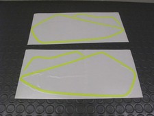 APRILIA RS 125 CHESTERFIELD 95 DECAL ADESIVO STRIPES FRONT REAR FLUO YELLOW