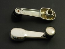 2x Maniglia Alzavetro Fiat 132 GL GLS Ricambi Auto D Epoca - Zama Cromata