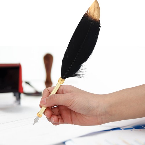 Retro classical style feather - style,