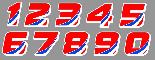 Sticker number race racing - race,