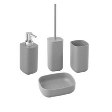 Kit accessori bagno grigio