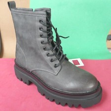 Stivali donna ANFIBI 37 militari moto pelle  pu stivaletti  INGROSSO OUTLET  VV