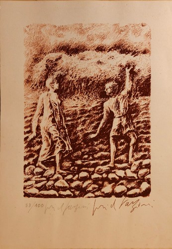 Pericle fazzini serigrafia - pericle, fazzini,