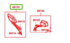SPECCHIETTO RETROVISORE DESTRO
