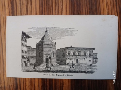 Silografia metà 800 - metà, chiesa