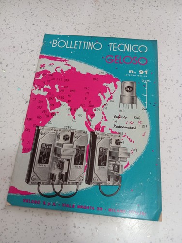 Bollettino tecnico geloso - bollettino, n