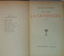 Saponaro UN UOMO LA GIOVINEZZA