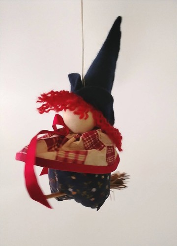 Bambola strega vintage - , in