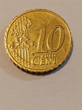 RARA MONETA DA 10 CENTESIMI IRLANDESE 2004 CON ERRORE NEL BORDO