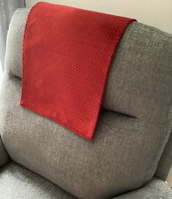 LAST ONE Copripoltrona Pesante Braccioli Schienale Antimacassar Divano Poltrona 1 x PELUCCO ROSSO