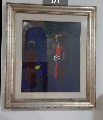 Elio fantuzzi olio tela - elio,
