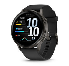 Smartwatch Garmin Venu 4 45 mm ardesia con cinturino in silicone nero 010-03014-00