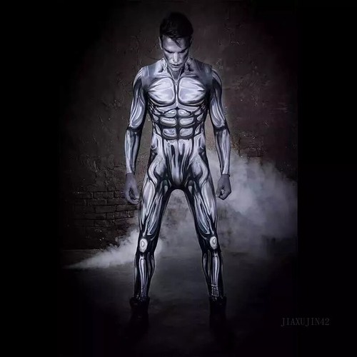 Body unico argento surfista
