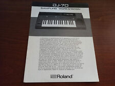 ROLAND DJ-70 RARA VINTAGE BROCHURE CATALOGO 1992 - DA COLLEZIONE