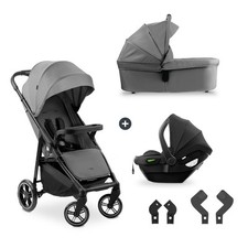 Hauck Buggy Shop N Care Trio Set Grey incl. seggiolino e accessori