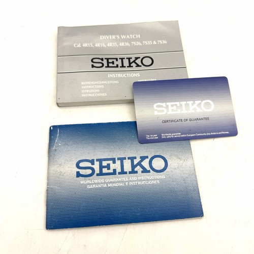 Seiko libretto istruzioni - , e