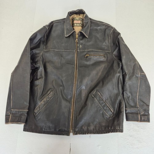 Levi pelle giacca 54 nera - levi's, pelle/giacca