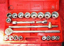 SET CHIAVI A BUSSOLA 3/4 21 Pz. 19-50mm PER CAMION E TRATTORI CHROME VANADIUM