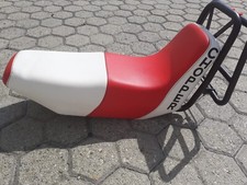 Sella CHOPPER bianco rossa