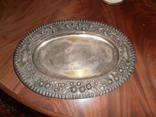 Vintage piatto bronzo - vintage, in