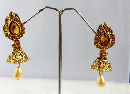 Orecchini etnici jhumka stile - orecchini,