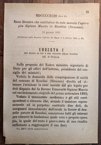Rosolini 1886 regio - 1886, x