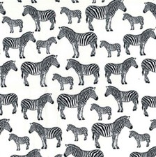 ZEBRA BLACK 100% Cotone