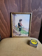 ANTICO DIPINTO/F.INDONI/'800/ROMA/CAMPAGNA ROMANA/"IL PASTORELLO ROMANO"/.