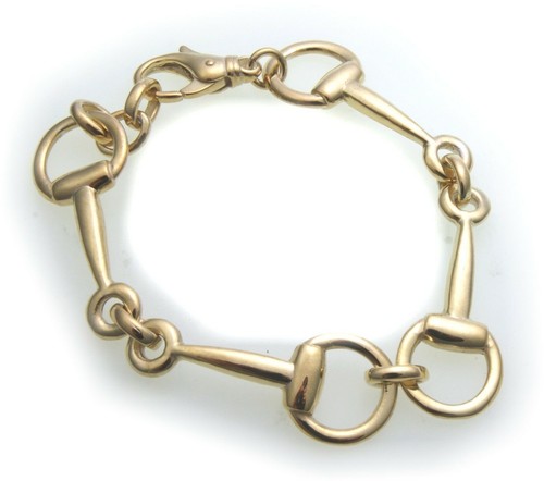 Bracciale cavallo morso oro - cavallo,