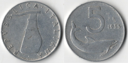 Italia lire 1955 - italia, lire,