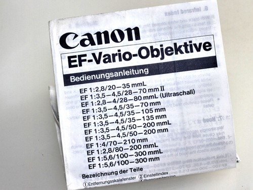 Canon obiettivi manuale - manuale, di