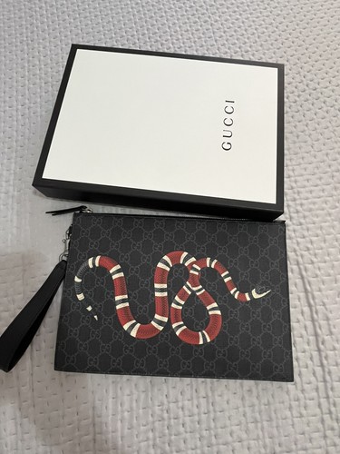 Pochette uomo gucci logata - pochette,