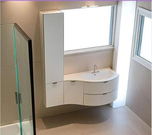 Mobile bagno curvo 140 cm - mobile,
