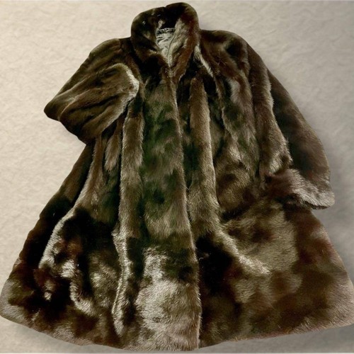 Cappotto lungo visone saga - lungo,