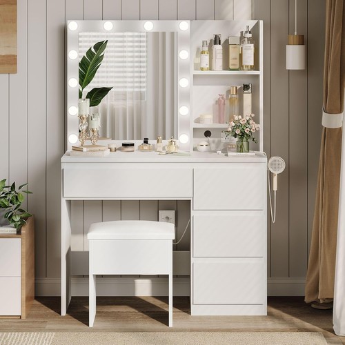 Scrivania vanity con specchio - scrivania,