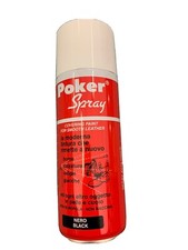 POKER SPRAY 400 ml. VERNICE TINTURA LUCIDA PELLE CUOIO WILBRA vari colori