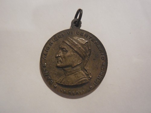 Medaglia centenario dante - medaglia, 6