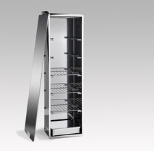 10043N Affumicatore Verticale, Carne, Pesce, Formaggi, Verdure, Inox, Grigio